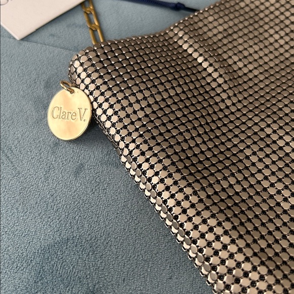 *RARE* Clare V. Crossbody Chainmail Poche - NWT - Picture 6 of 7